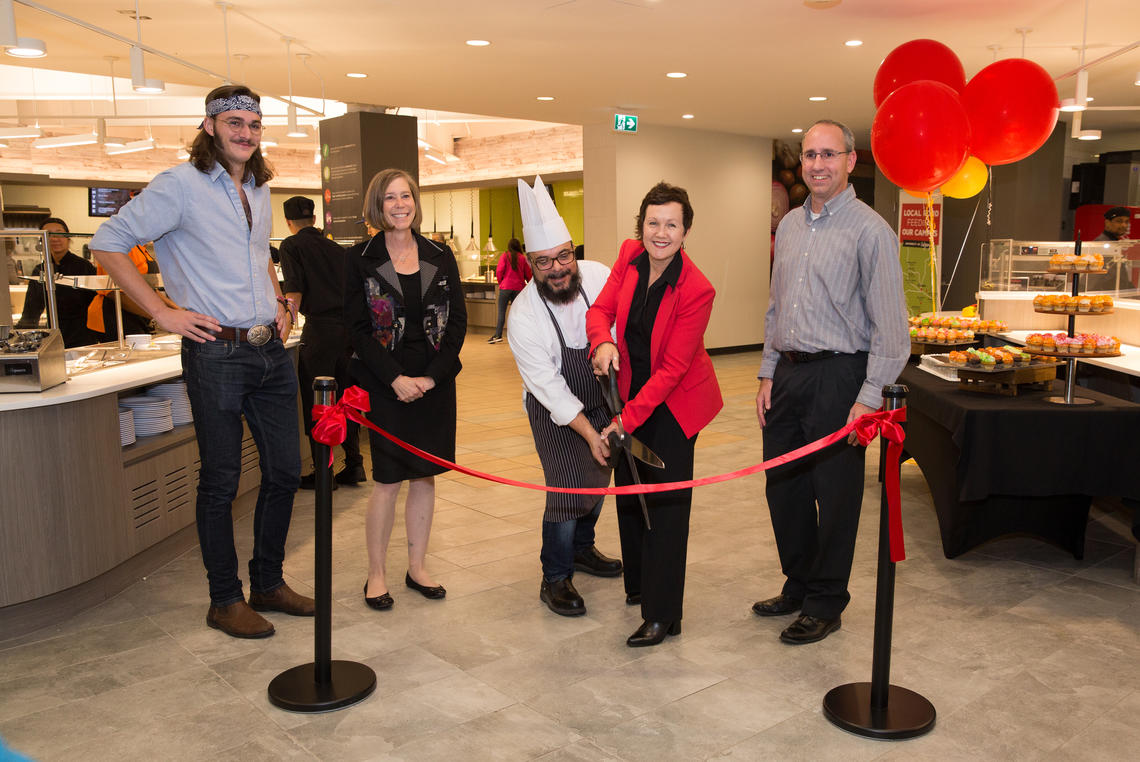 A ribbon-cutting marks the opening of The Landing on Sept. 27. 