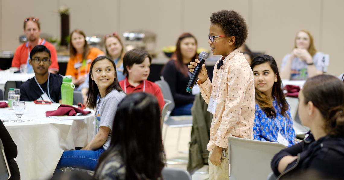 Elementary and secondary students gathered at the Werklund School of Education’s Youth Leadership Forum to identify and address the problems found in their schools, classrooms and neighbourhoods.