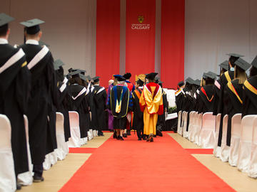 Students from the Faculties of Arts, Social Work and Graduate Studies celebrate graduation at the University of Calgary convocation ceremony on Wednesday, June 5, 2019.