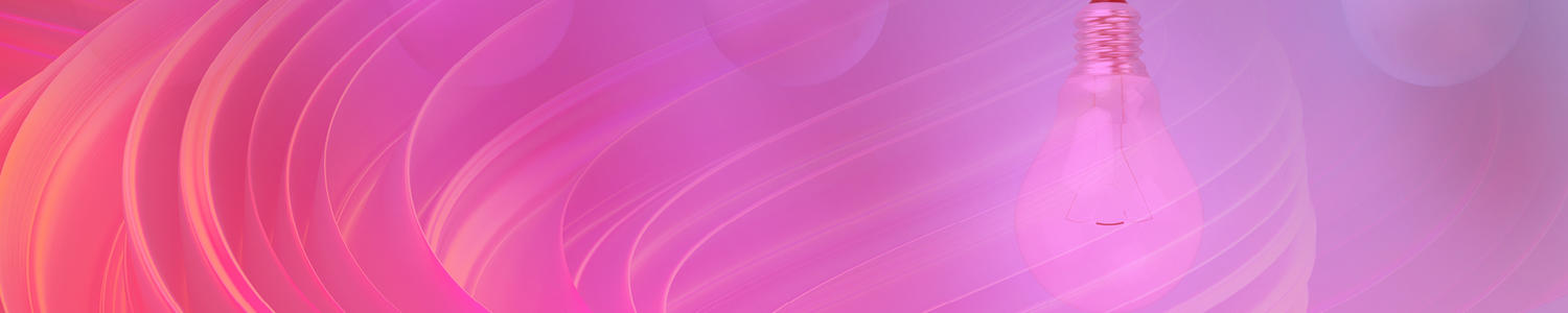 Stylized image of hanging light bulbs