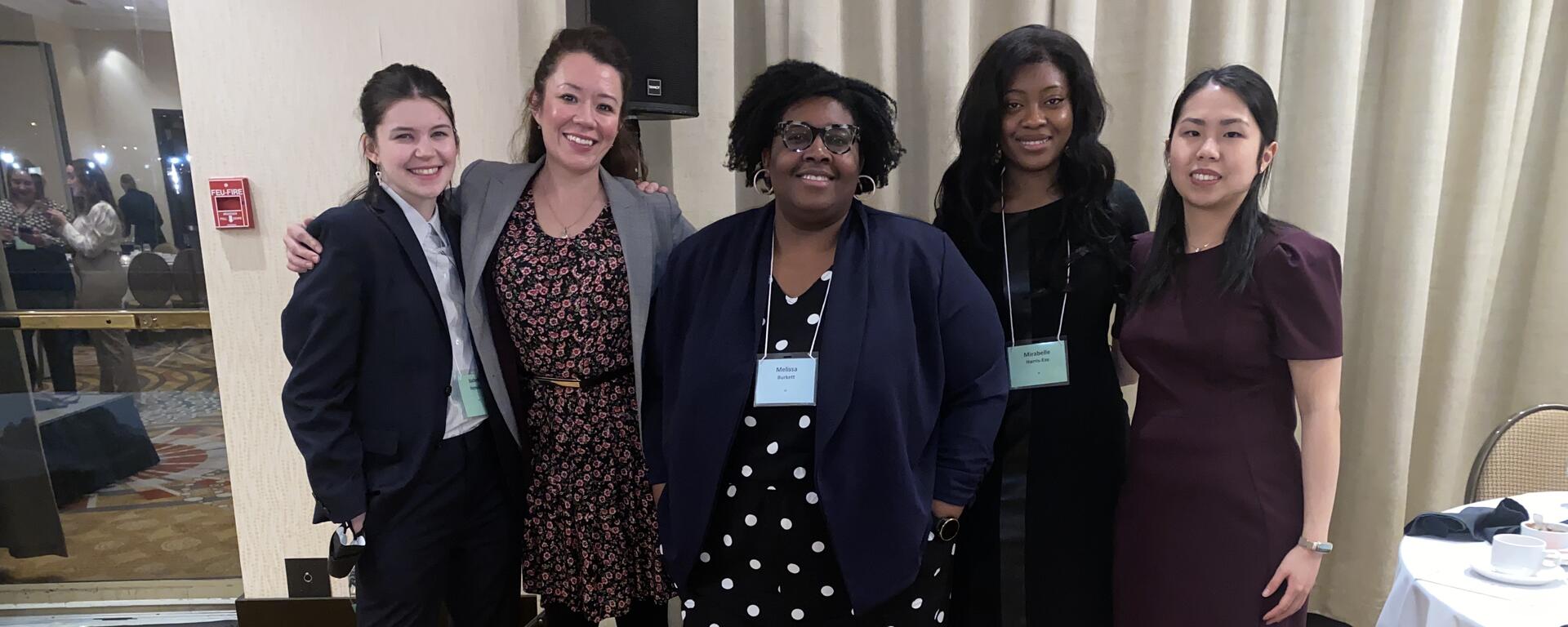 Students and the coach of the 2023 Laskin Moot Team