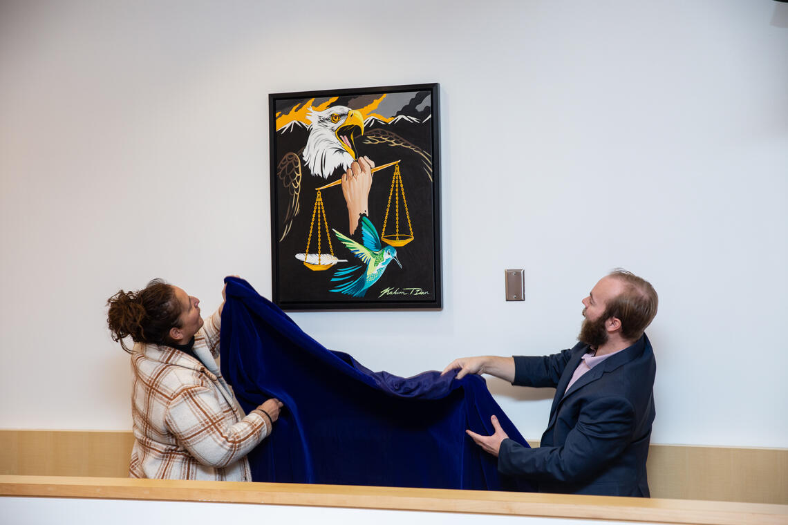 Unveiling 'Balance,' by Blood artist Kalum Teke Dan