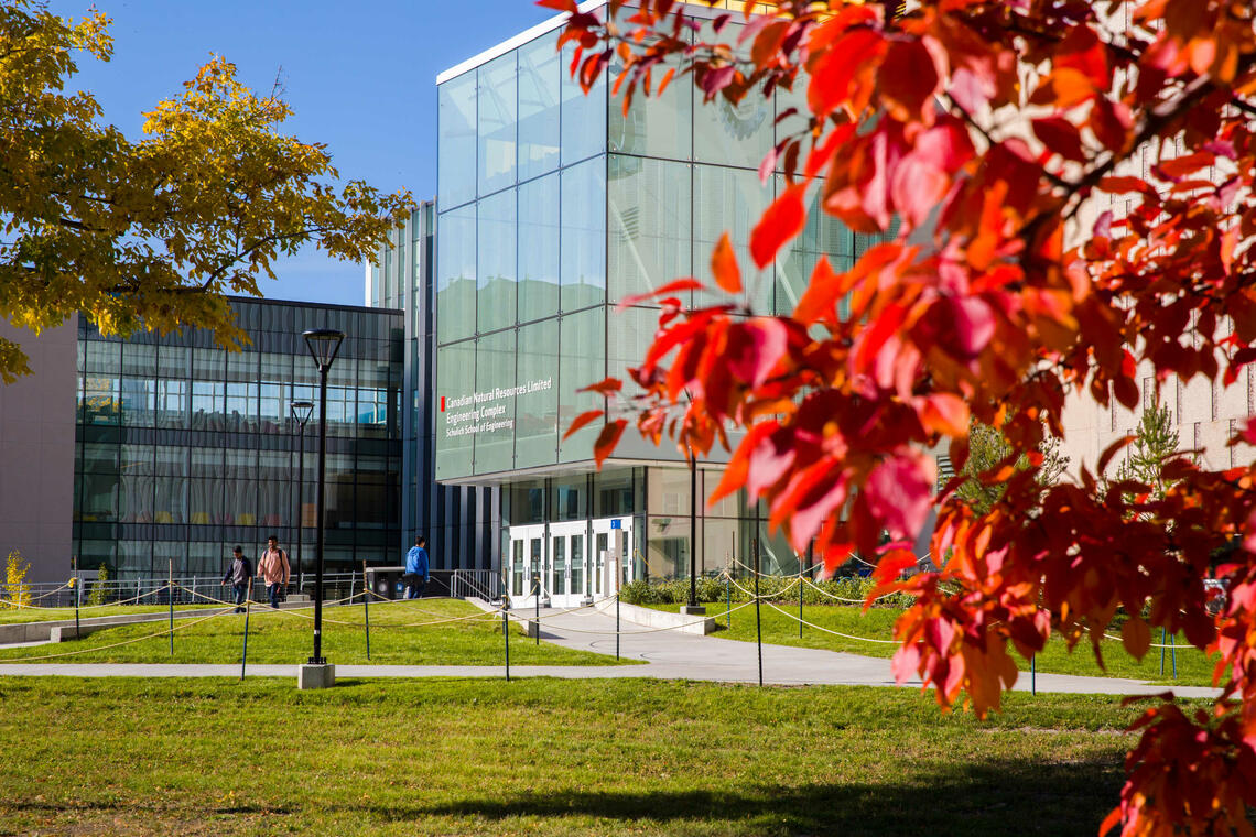 Beautiful main campus scenery during a fall season Beautiful main campus scenery during a fall season