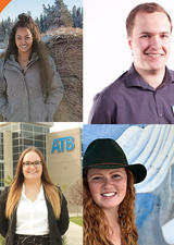 Clockwise from top left: Keshia Holloman-Dawson, Kevin Lee, Shay Klein, Madyson Schmidt